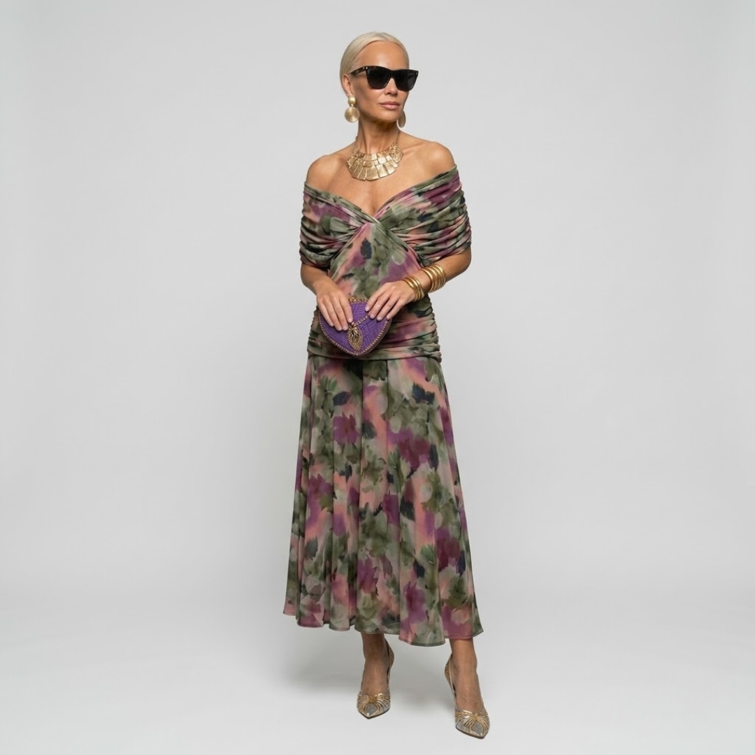 Margaret | Elegante Maxi-jurk met Flatterende Taille en Tijdloze Klasse