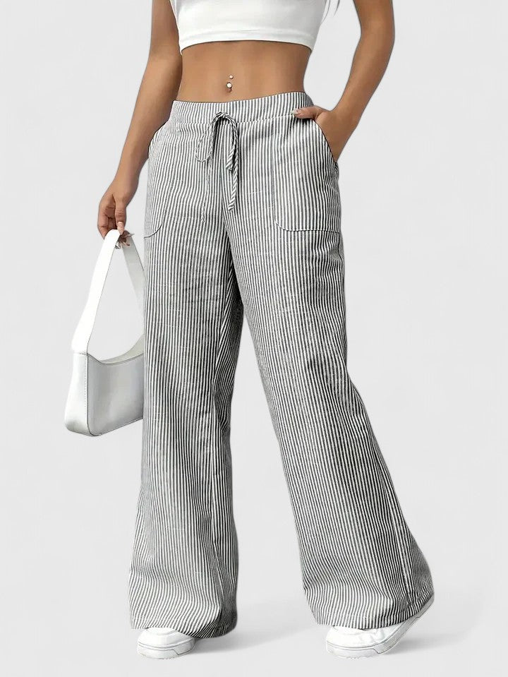 Monique | Ruime en comfortabele broeken met elegante details