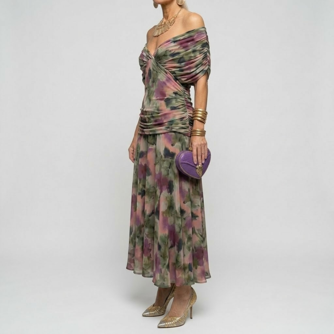Margaret | Elegante Maxi-jurk met Flatterende Taille en Tijdloze Klasse