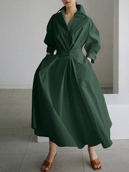 Daphne | Lange Elegante Jurk voor een Tijdloze en Verfijnde Stijl