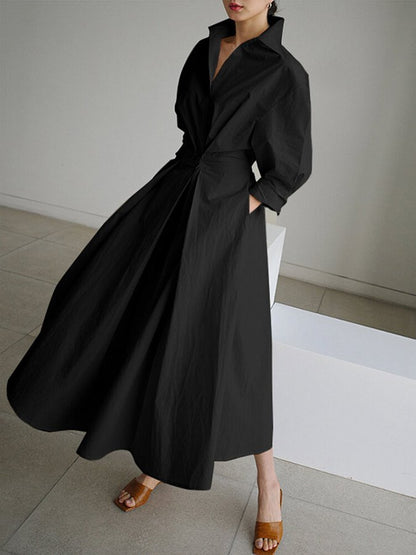 Daphne | Lange Elegante Jurk voor een Tijdloze en Verfijnde Stijl