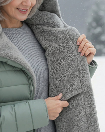 zoë | Pufferjas gevoerd met fleece