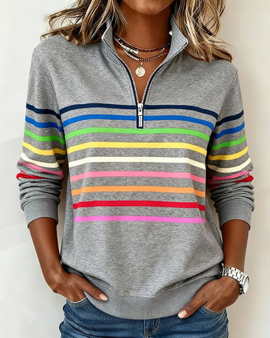 MIEKE | Casual Sweater met Comfort en Kleurrijke Stijl voor Elke Dag