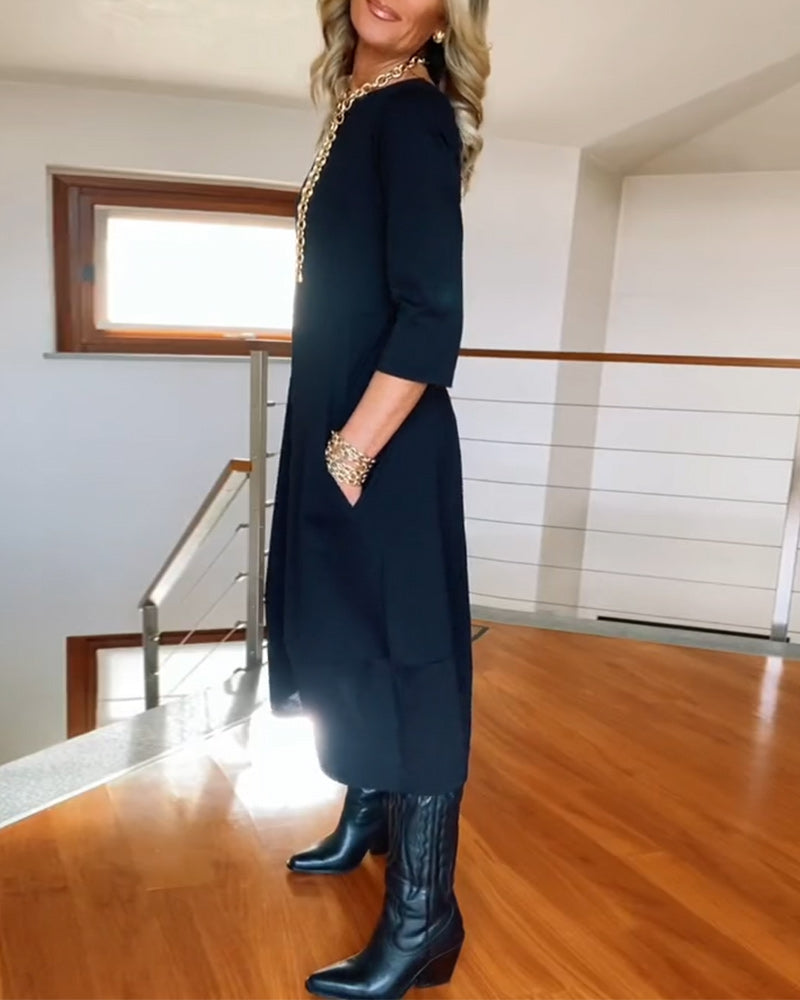 Tina | Elegante Maxi Jurk die het Silhouet Verfijnt en Dagelijks Comfort Biedt