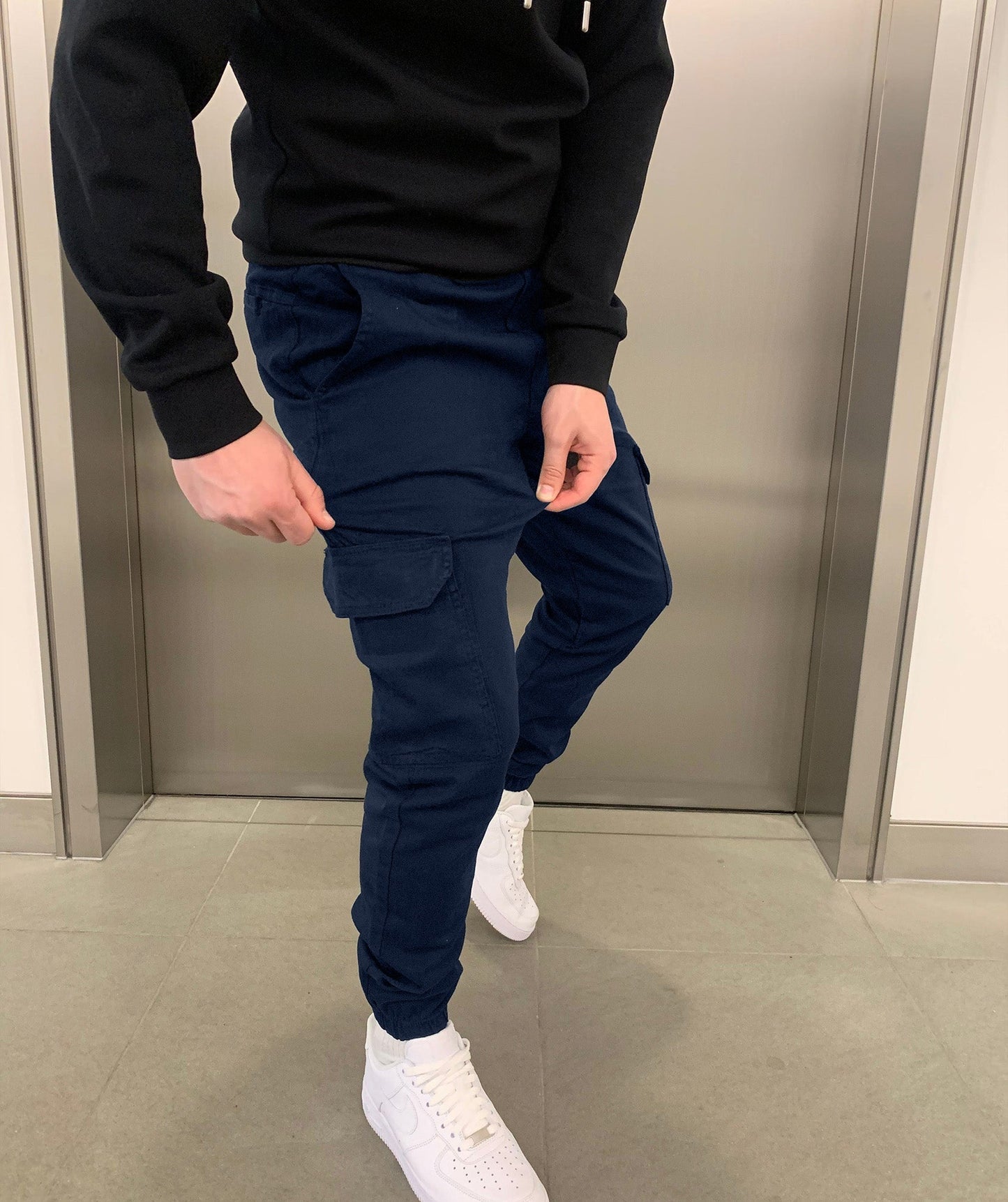 LARRY | CARGO BROEK JOGGINGPASVORM