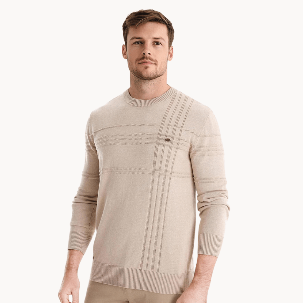 TOM | Stijlvolle herenpullover met ruitdesign