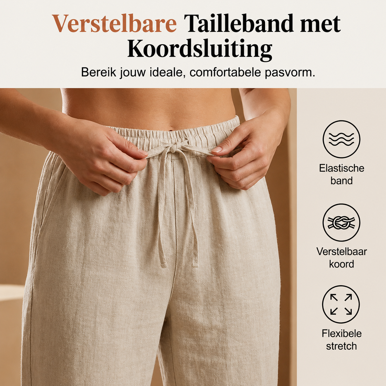 Lisa | Casual Linnen broek