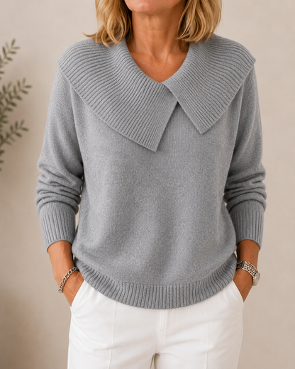 Eliza™ | Zachte Damestrui met Elegante Brede Kraag