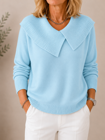 Eliza™ | Zachte Damestrui met Elegante Brede Kraag