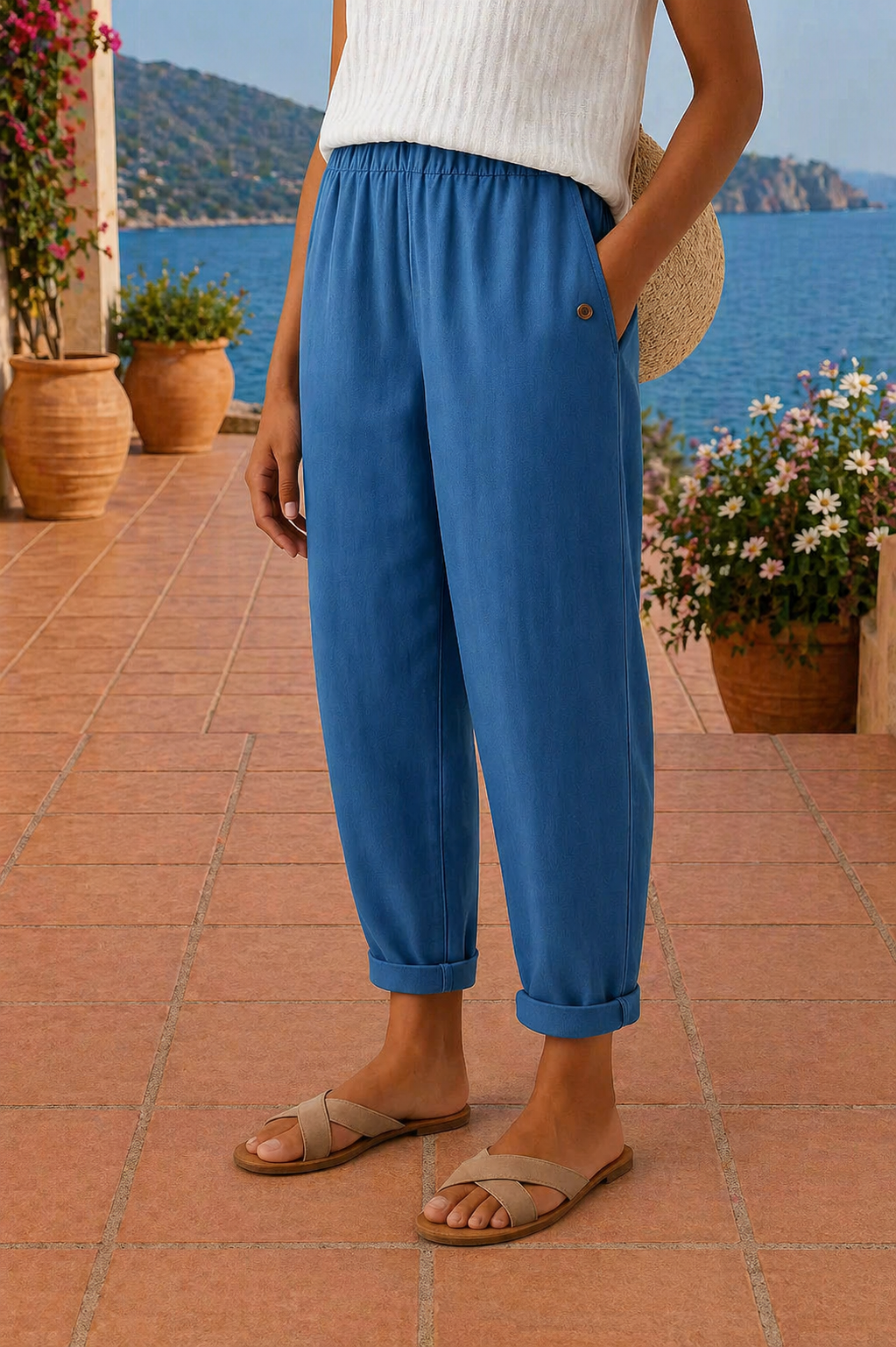 Lake | Luchtige broek met comfortabele pasvorm