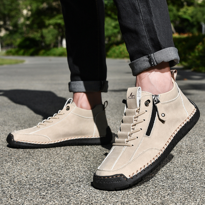 Titan | Nubuckleder Schoenen met Rits voor Mannen