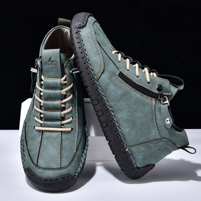 Titan | Nubuckleder Schoenen met Rits voor Mannen