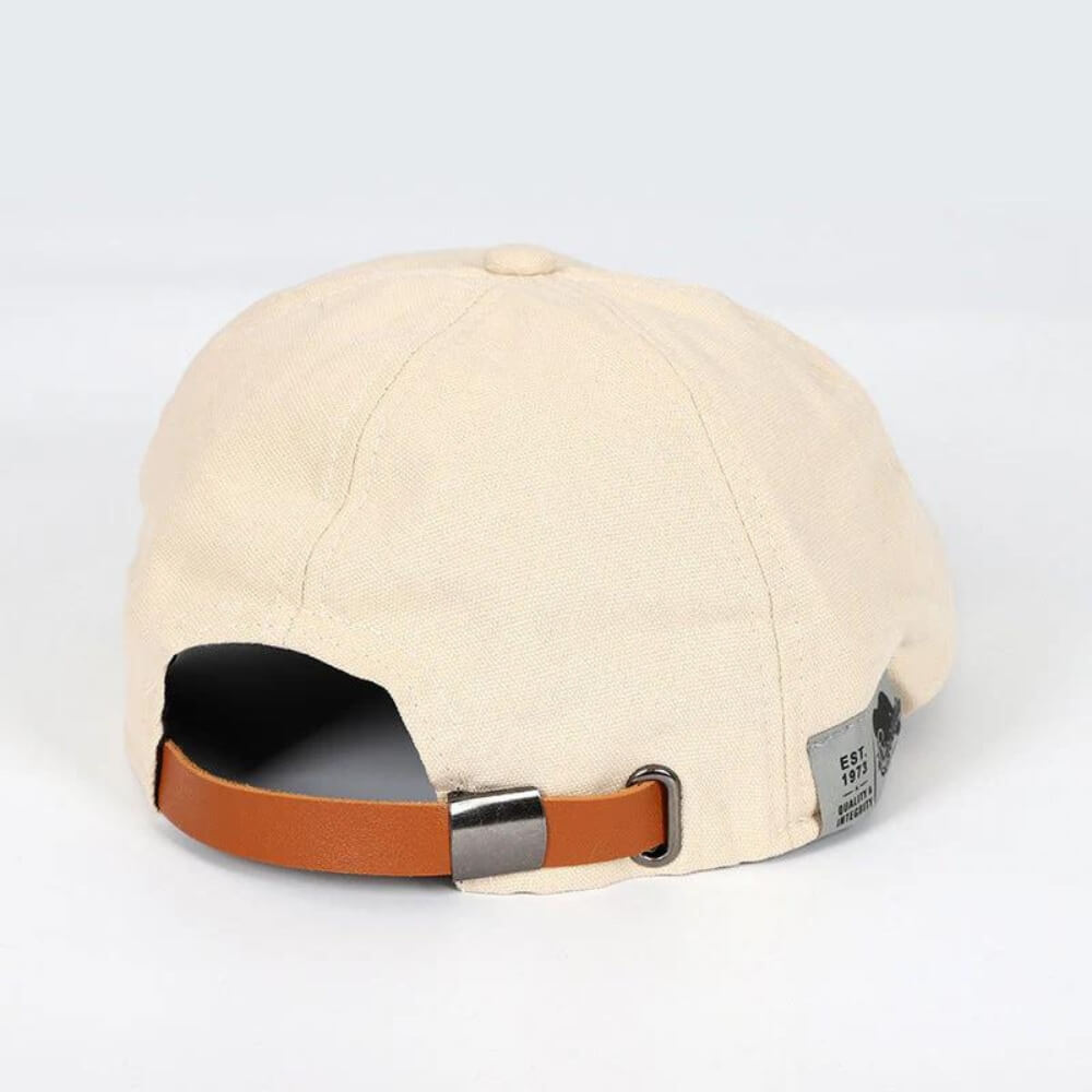 Flat Cap | Heren Baret met Verstelbare Band en Eenvoudige Lijn