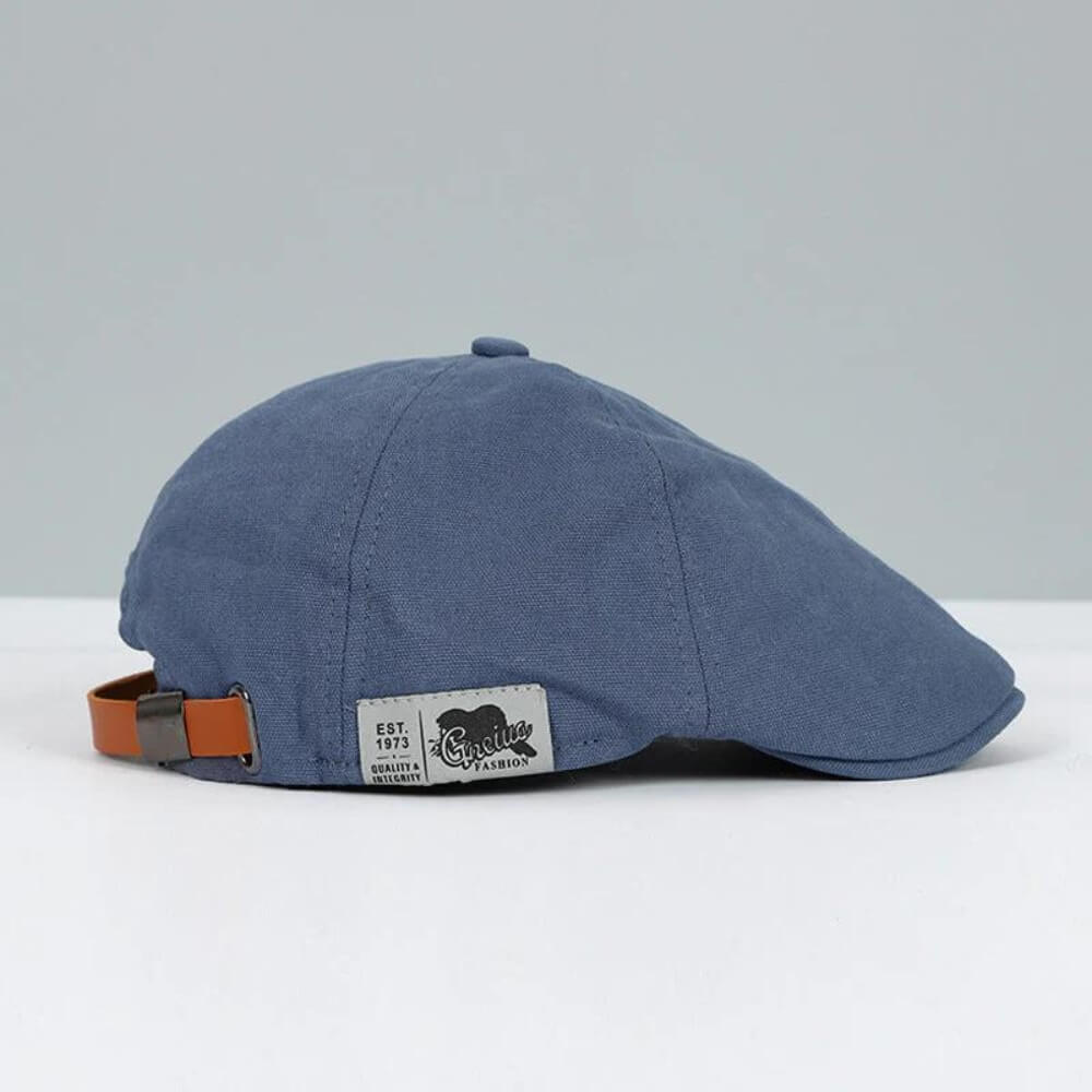 Flat Cap | Heren Baret met Verstelbare Band en Eenvoudige Lijn