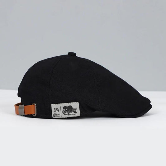 Flat Cap | Heren Baret met Verstelbare Band en Eenvoudige Lijn