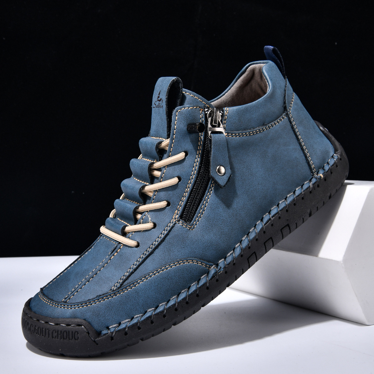 Titan | Nubuckleder Schoenen met Rits voor Mannen