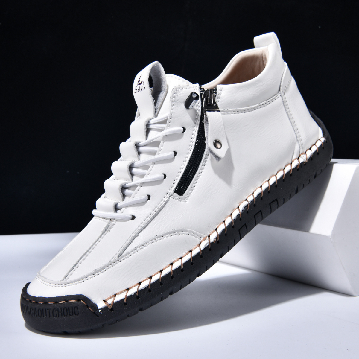 Titan | Nubuckleder Schoenen met Rits voor Mannen