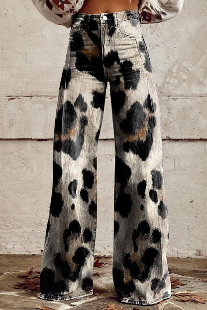 Leopard | Boho Vintage Broek met Chic Print