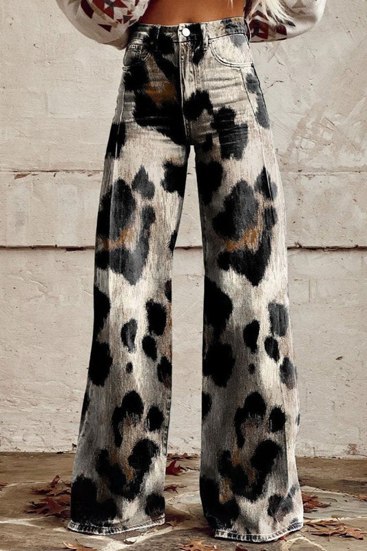 Leopard | Boho Vintage Broek met Chic Print