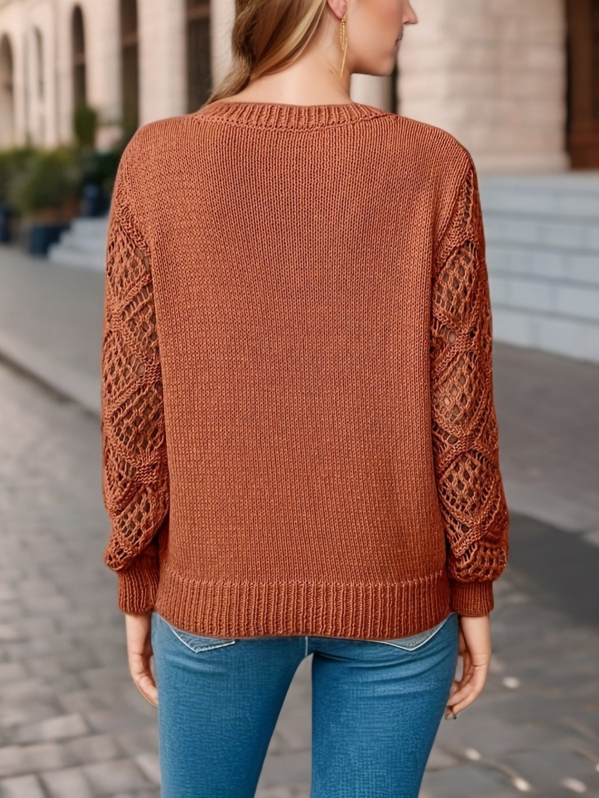 Ingrid | Gebreide trui met V-hals