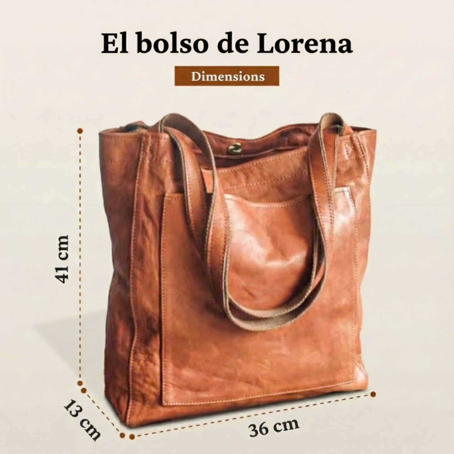 LAURA | Moderne en elegante leren tas