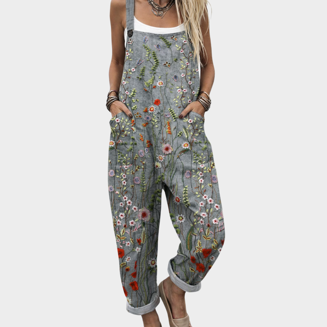 Boho Tuinbroek met Unieke Print – Comfort & Stijl