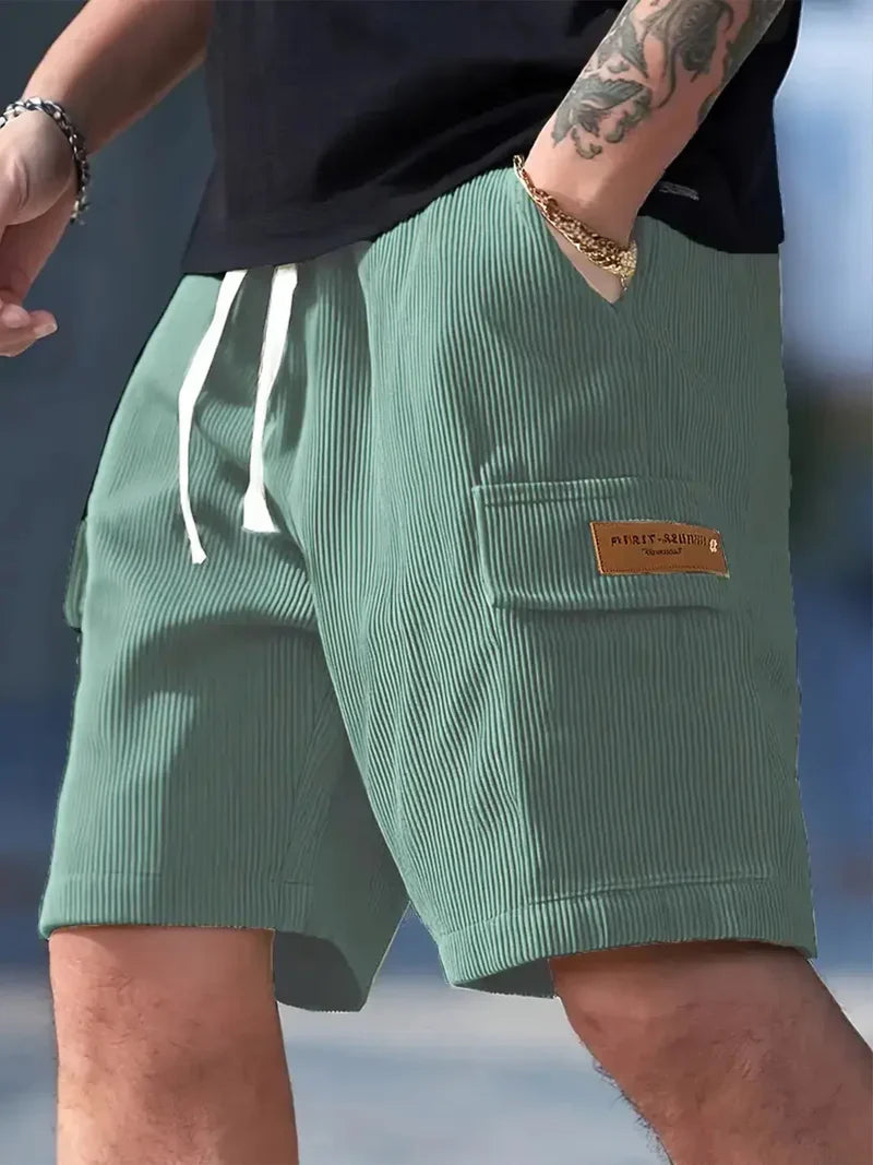 Kaaris | Bermudas Gofradas con Bolsillos para Hombre
