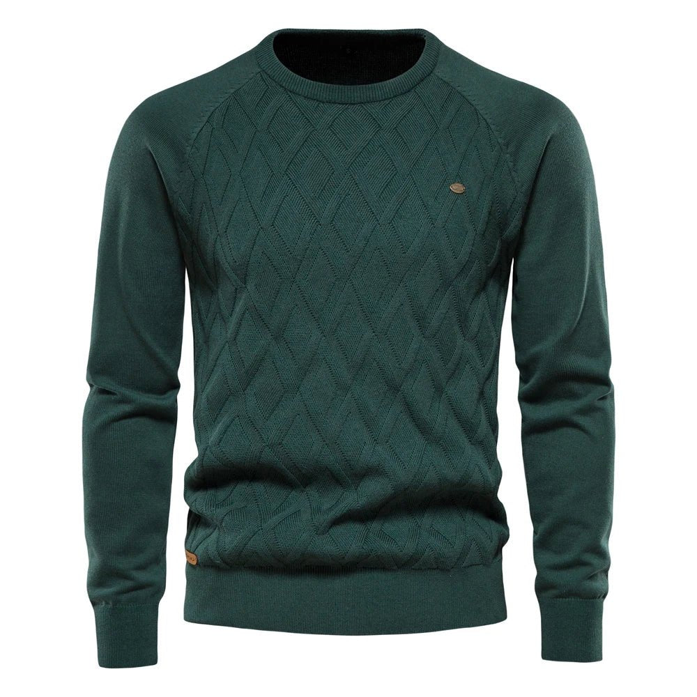 THEO | Herenpullover met Ruitpatroon