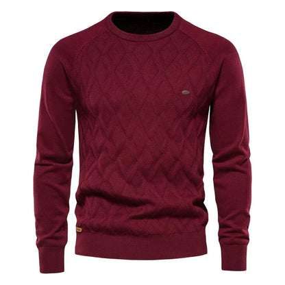 THEO | Herenpullover met Ruitpatroon