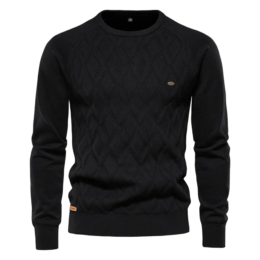 THEO | Herenpullover met Ruitpatroon