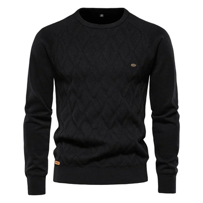 THEO | Herenpullover met Ruitpatroon