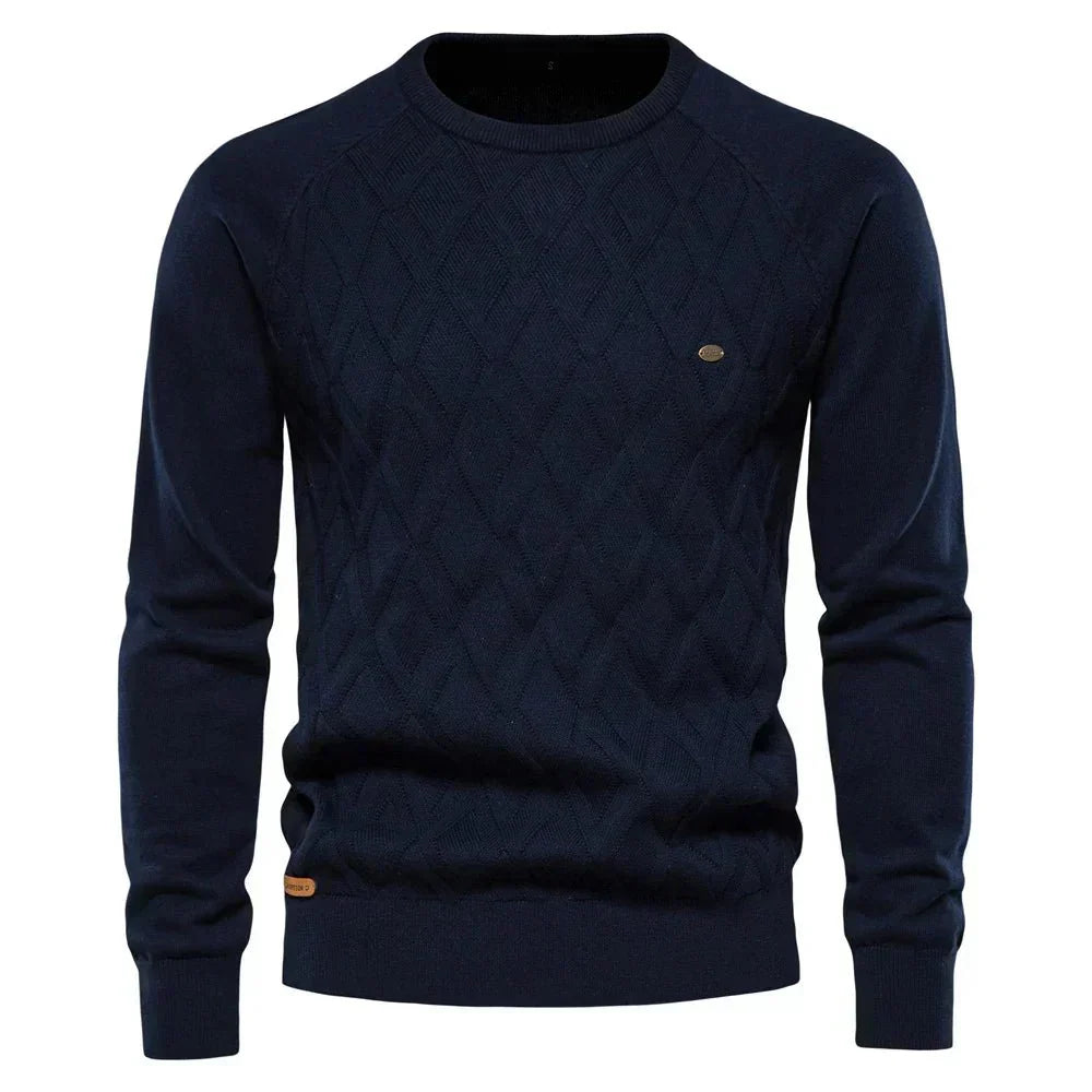 THEO | Herenpullover met Ruitpatroon