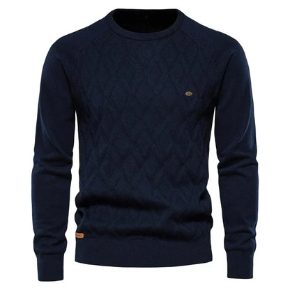 THEO | Herenpullover met Ruitpatroon