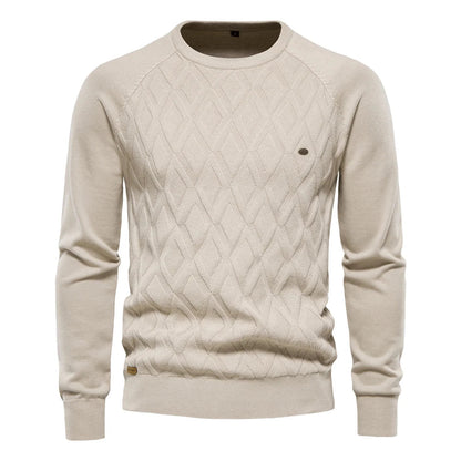 THEO | Herenpullover met Ruitpatroon