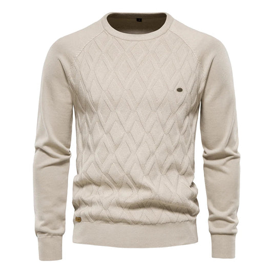 THEO | Herenpullover met Ruitpatroon