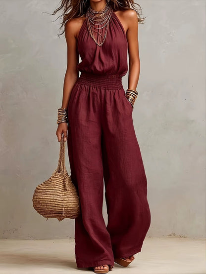 Valerie | Zomerse linnen jumpsuit