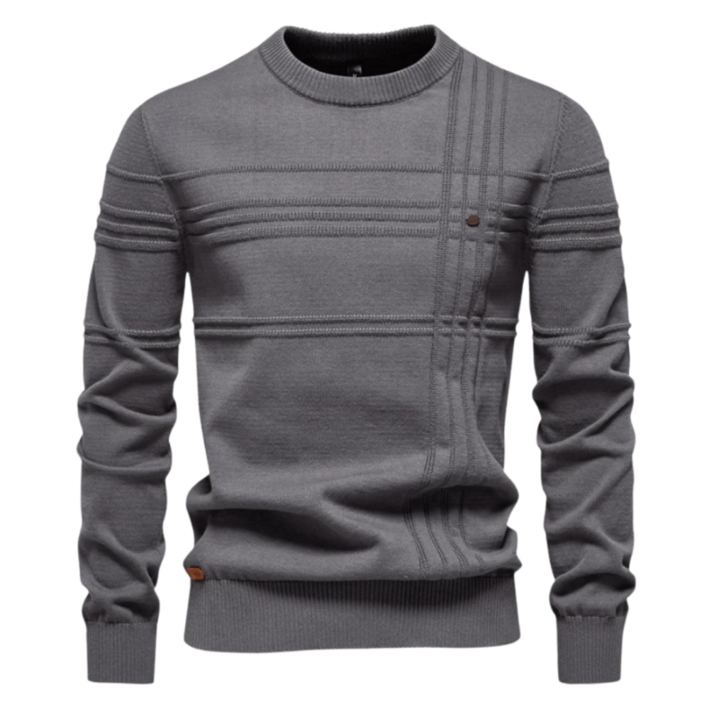 TOM | Stijlvolle herenpullover met ruitdesign