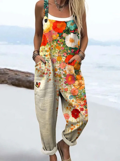 Boho Tuinbroek met Unieke Print – Comfort & Stijl