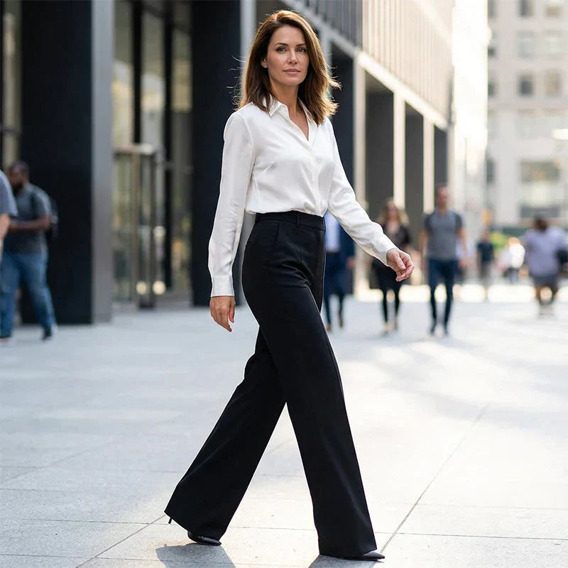 Taylor | Chic hoge taillebroek met flatterende pasvorm voor werk en elegante momenten
