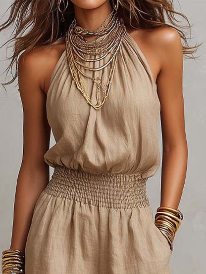 Valerie | Zomerse linnen jumpsuit