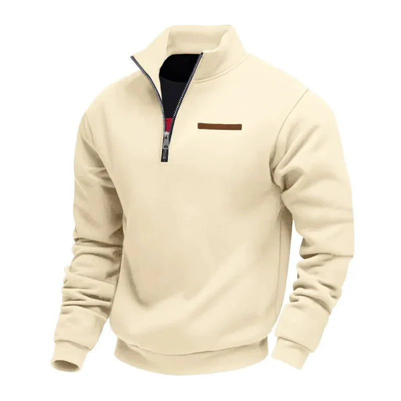Steff - Casual fleece sweatshirt voor heren