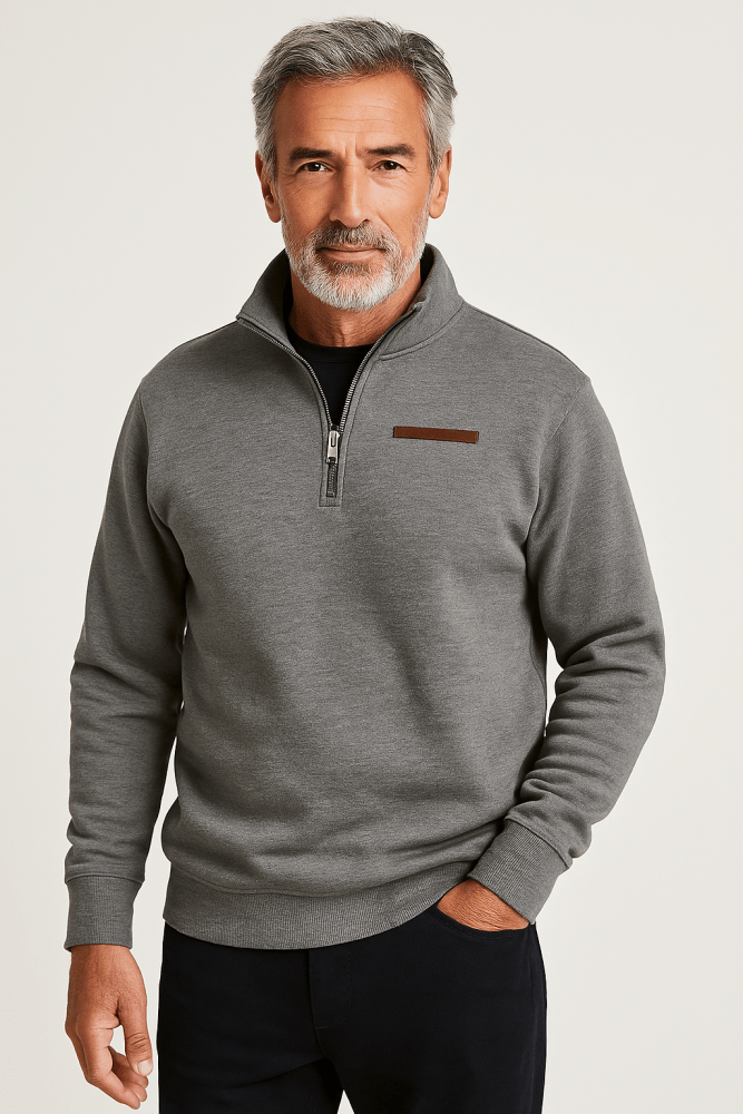 Steff - Casual fleece sweatshirt voor heren