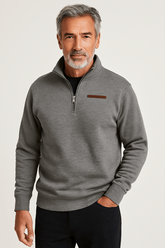 Steff - Casual fleece sweatshirt voor heren