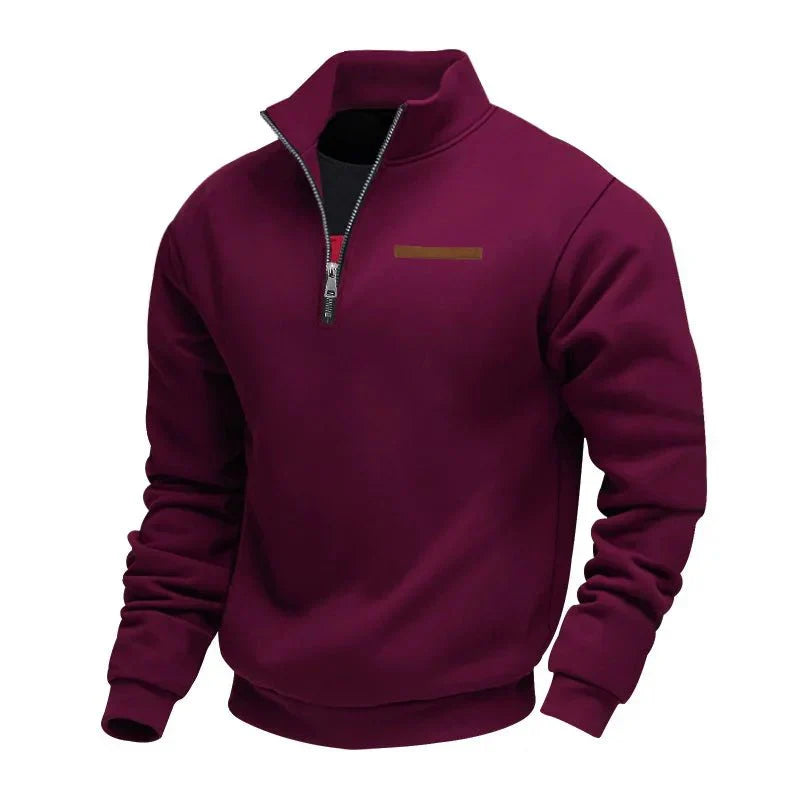 Steff - Casual fleece sweatshirt voor heren