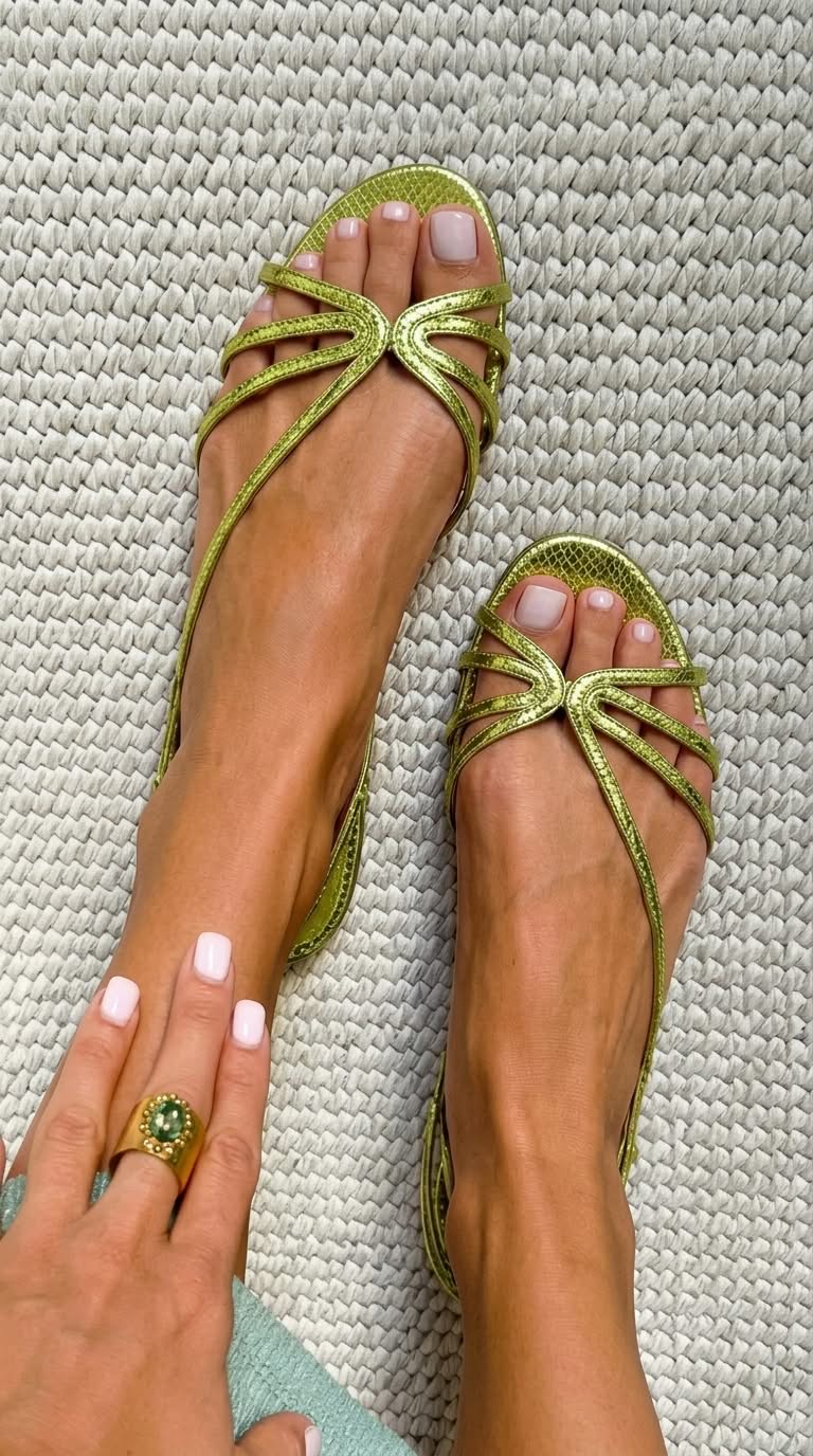 Laria™ | Gouden Sandalen met Zomerse Elegantie