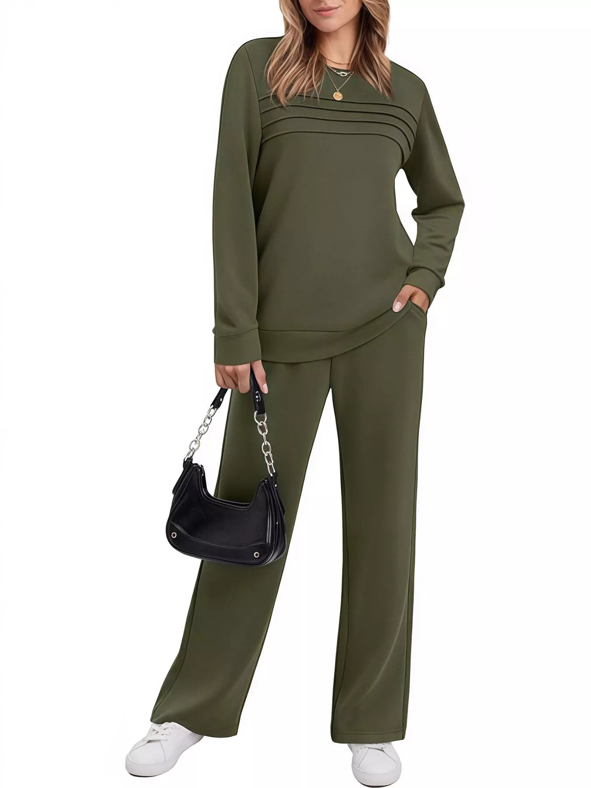 Pavella | 2 delig set comfortabele relaxfit