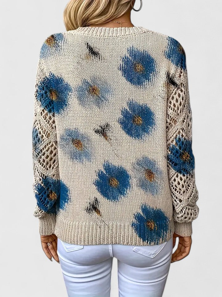 Naomi | Elegante trui met bloemendessin