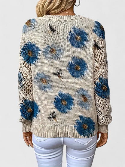 Naomi | Elegante trui met bloemendessin