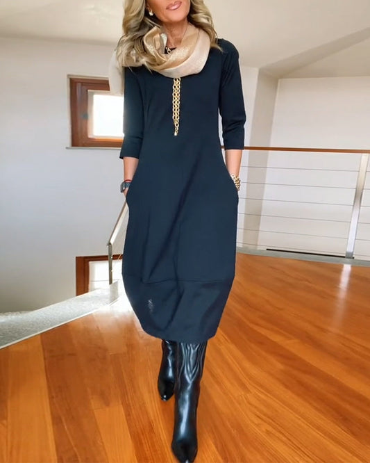 Tina | Elegante Maxi Jurk die het Silhouet Verfijnt en Dagelijks Comfort Biedt