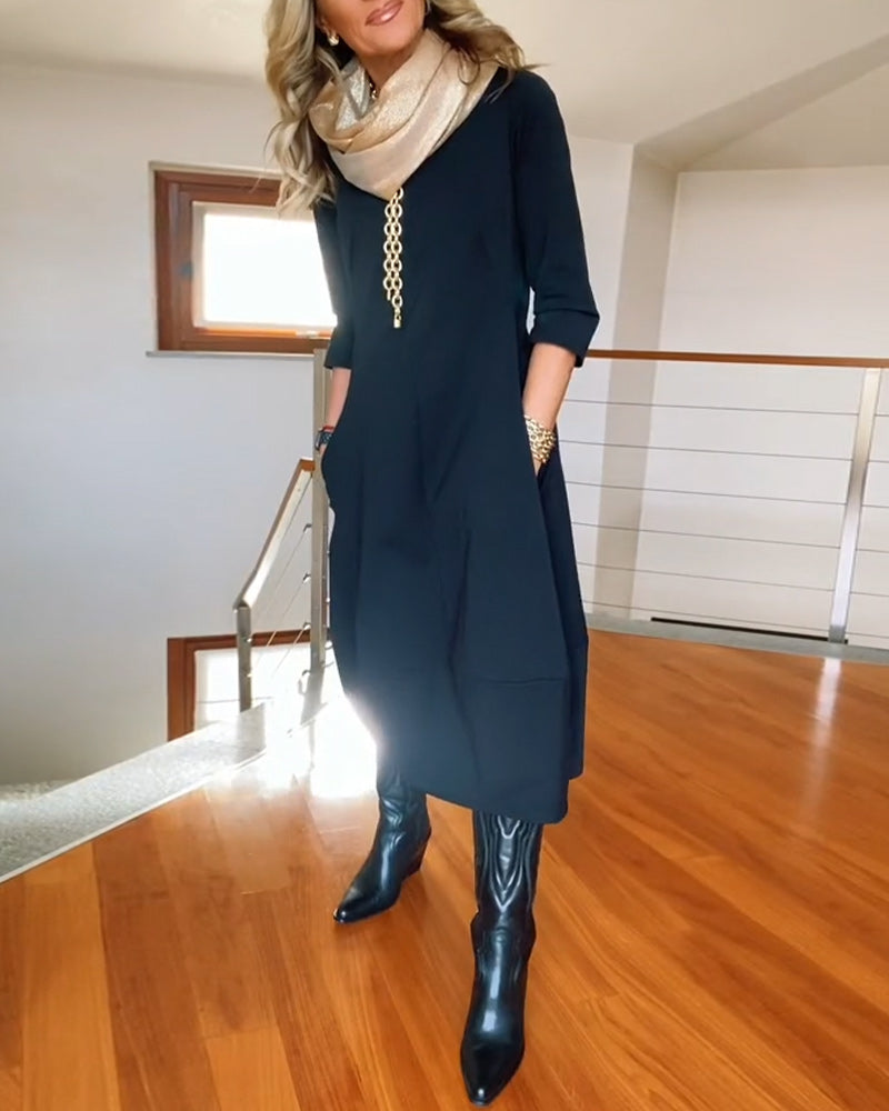 Tina | Elegante Maxi Jurk die het Silhouet Verfijnt en Dagelijks Comfort Biedt